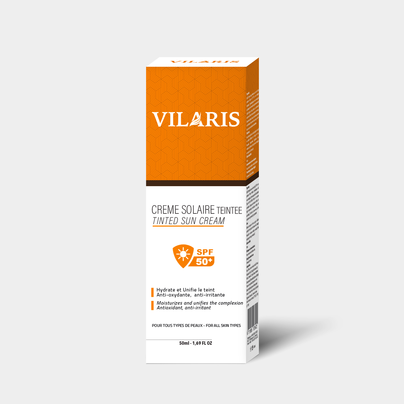 Vilaris Crème Solaire Teintée SPF50