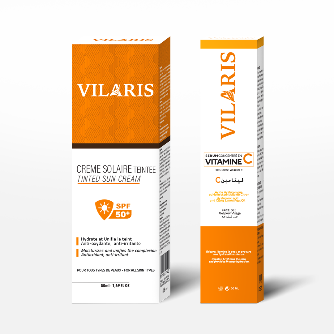 Sérum Vitamine C + Crème Solaire SPF50